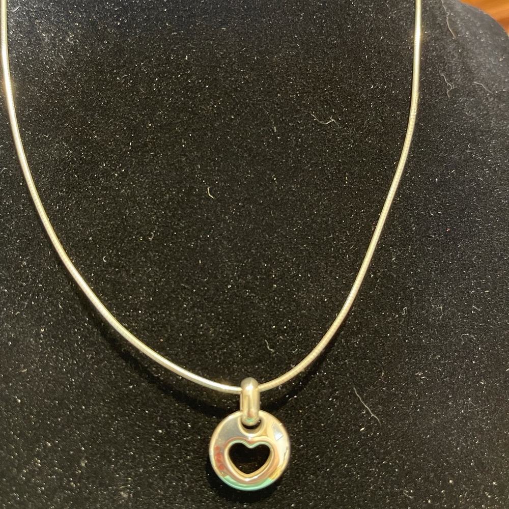 Tiffany & Co 1999 Heart cutout necklace